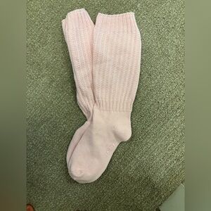 SKIMS Pink Ribbed Socks